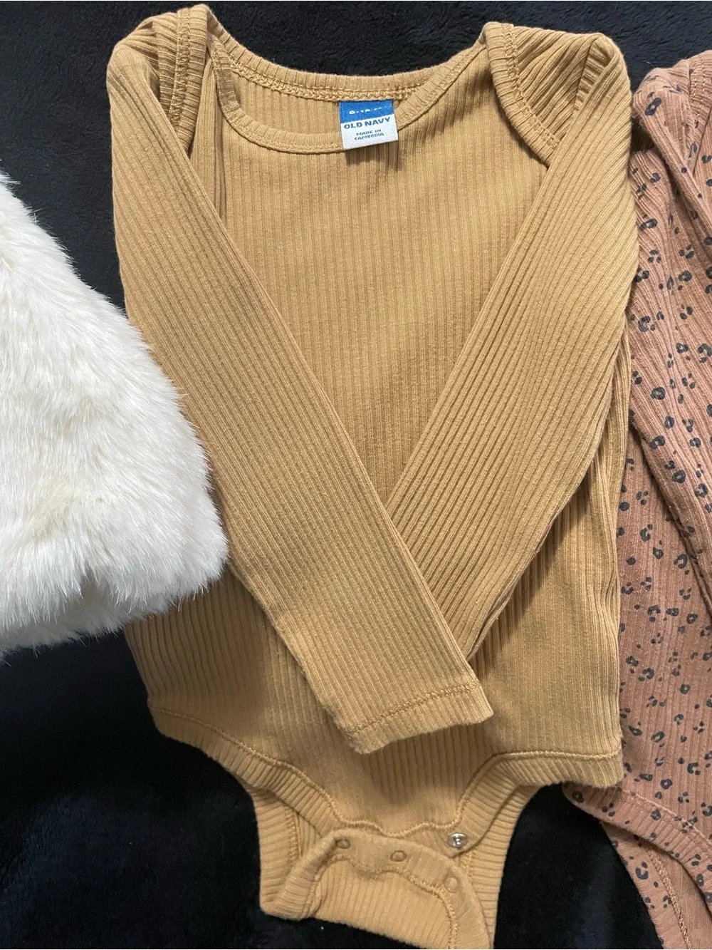 Carter's Ribbed Long-Sleeve Bodysuit in Mustard